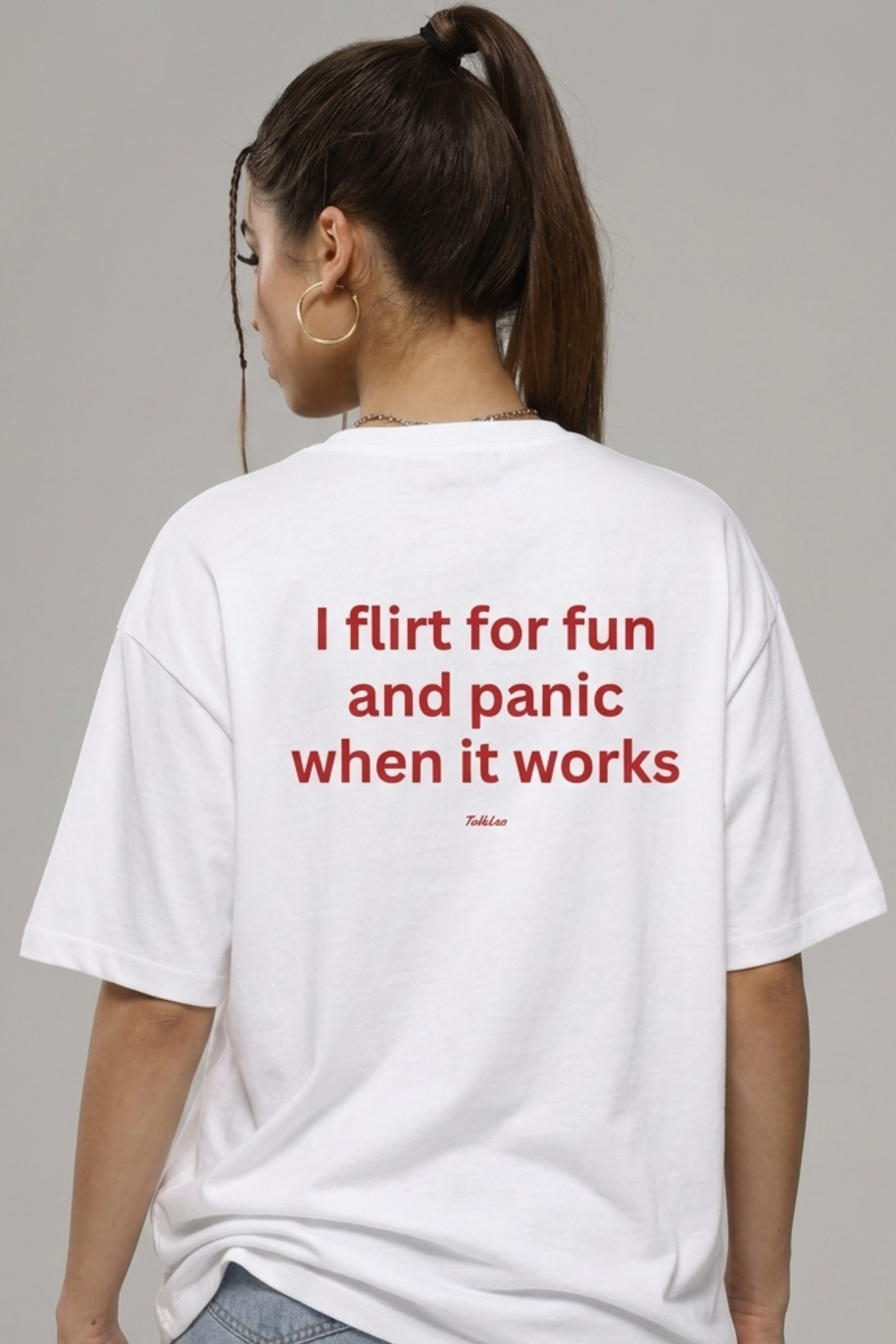 I flirt for fun and panic when it works T-Shirt
