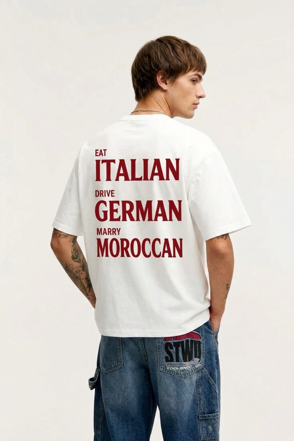 Eat Italian Drive German Marry Moroccan T-Shirt